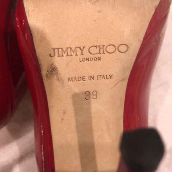 Authentic jimmy choo red shoes - Picture 6 of 9
